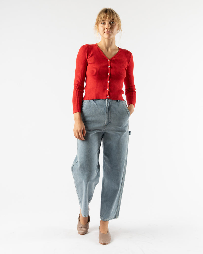 Shaina Mote Nolita Cardigan in Vermillion