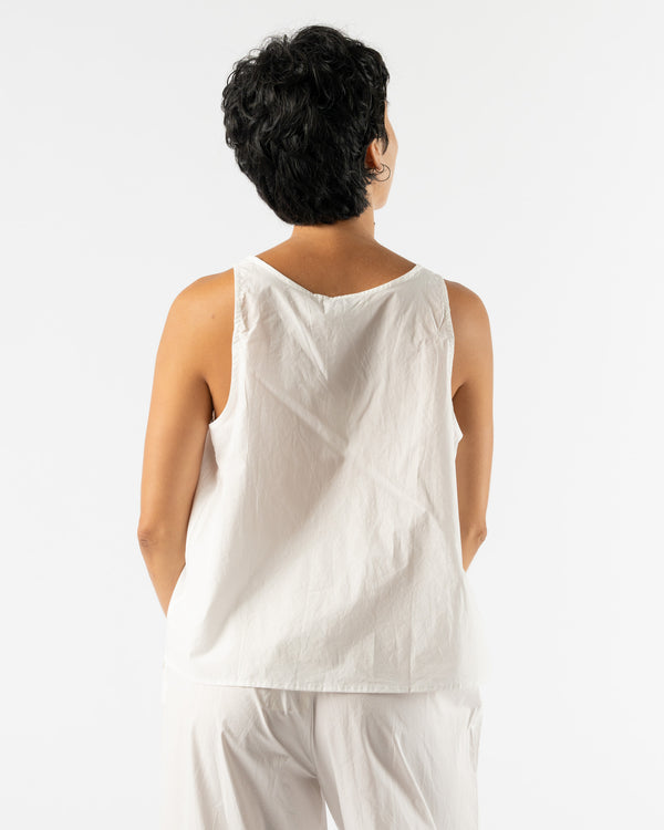 Deiji Studios Cotton Bind Top in White