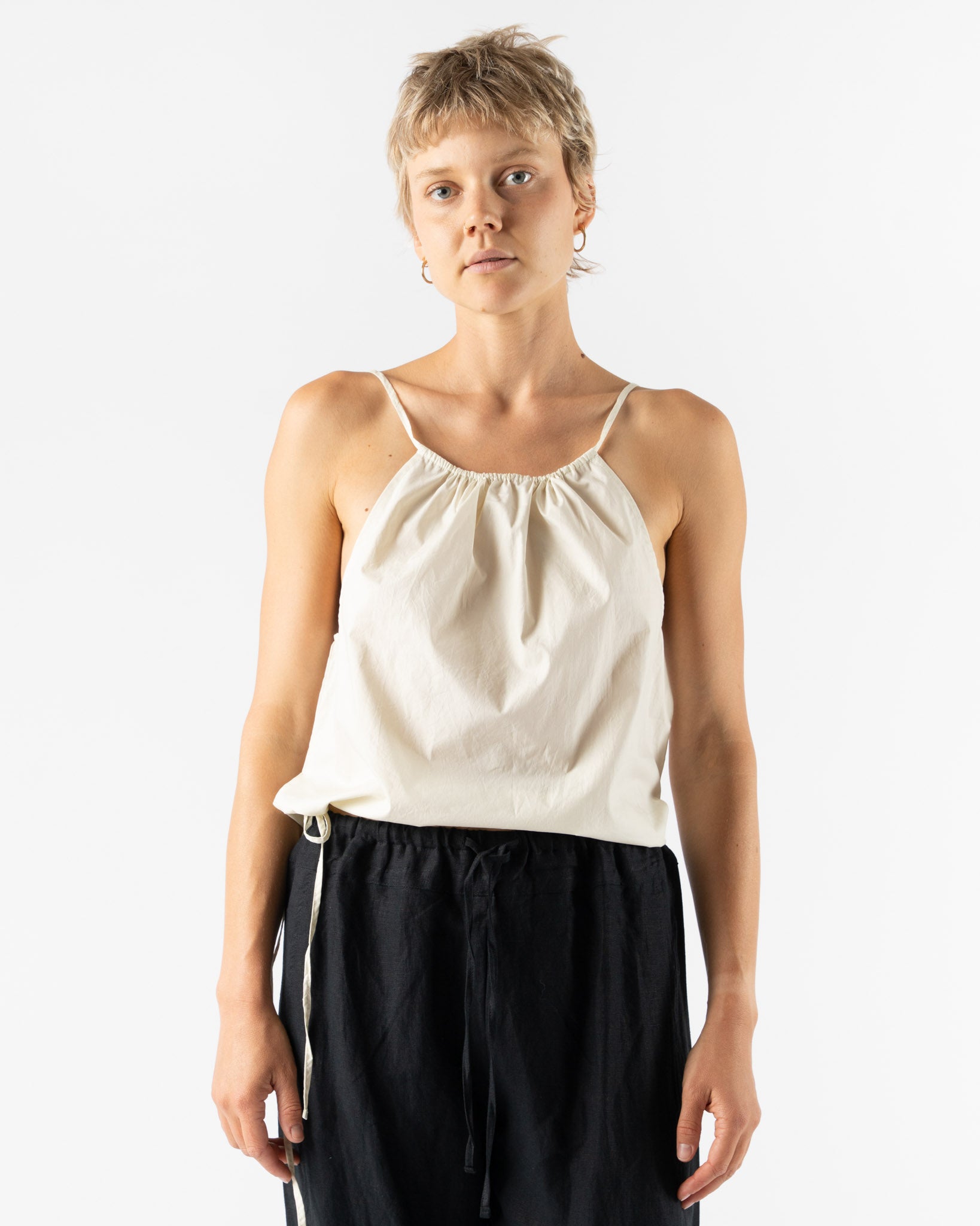 Deiji Studios Simple Top in Butter White