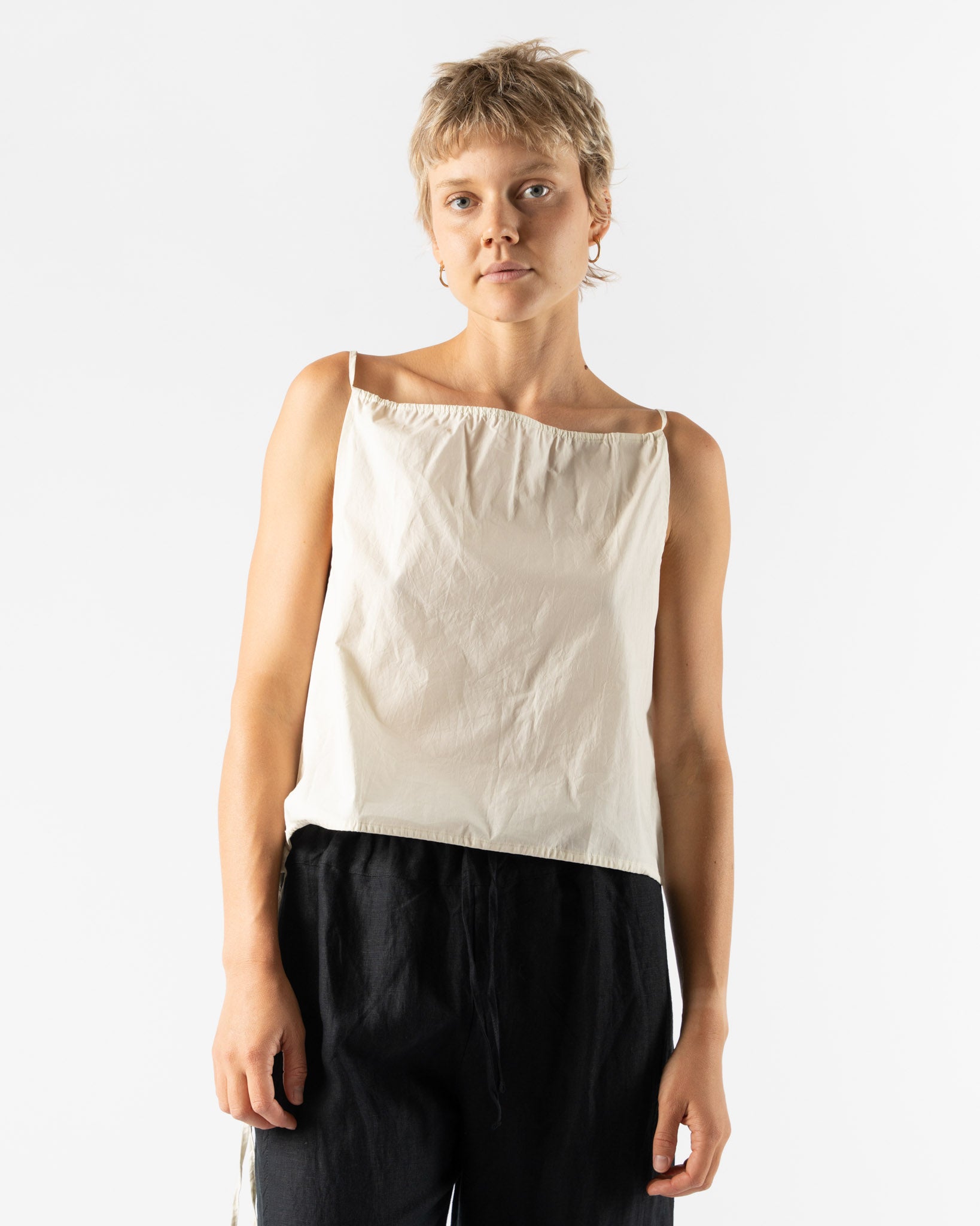 Deiji Studios Simple Top in Butter White