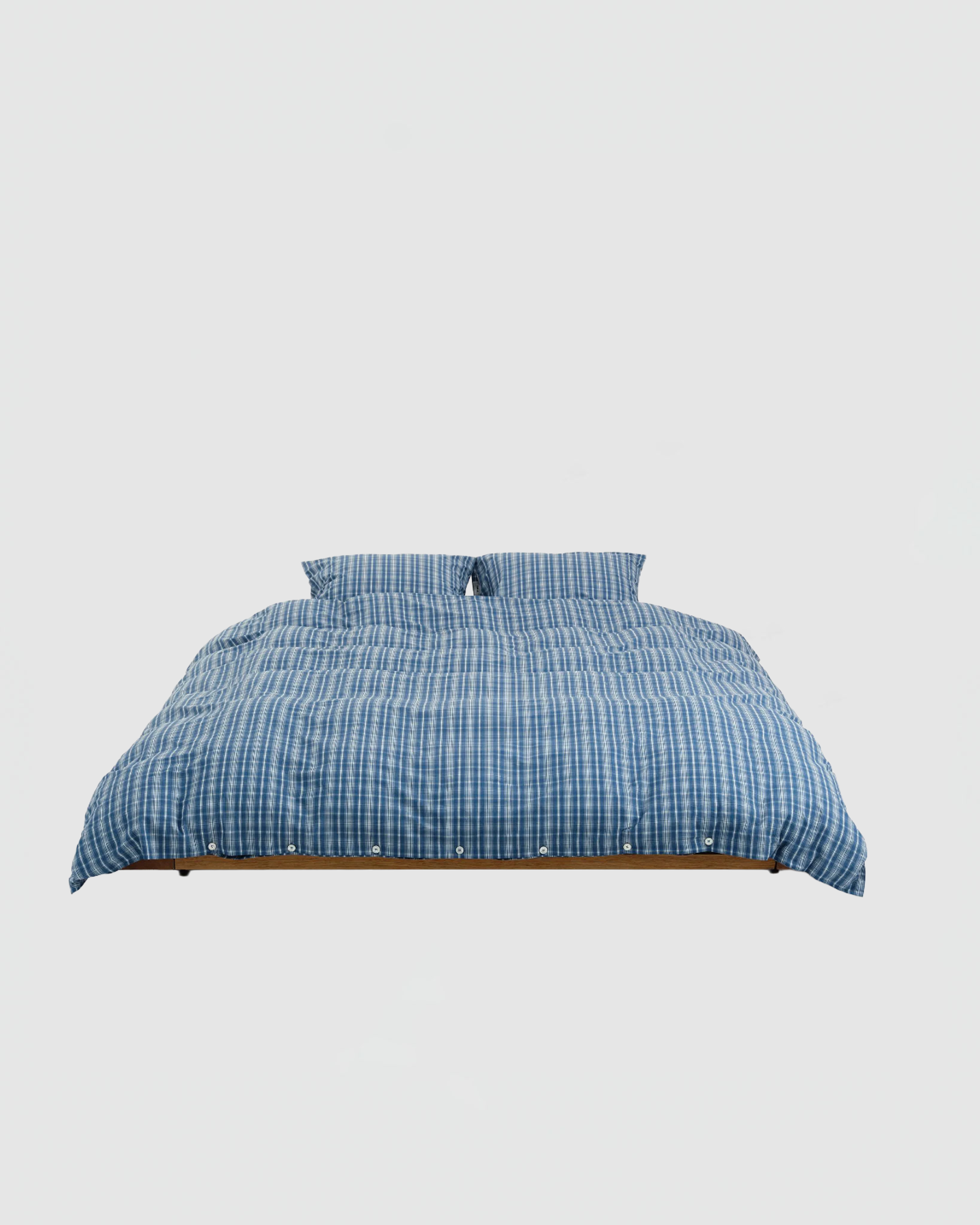 Tekla Percale Duvet Cover in Douglas Checks