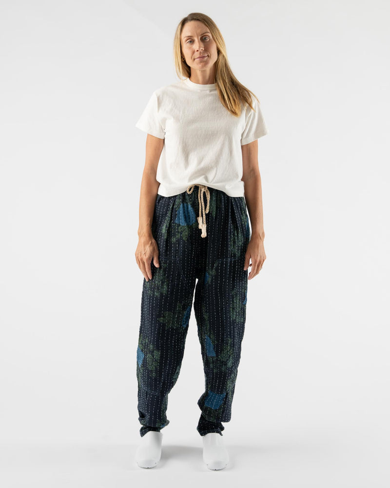 Dr. Collectors P70 Pleated Easy Pant in Vintage Kantha Indigo