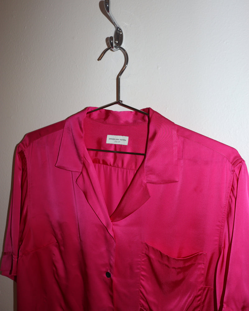 Pre-owned: Dries Van Noten Silk Button Up