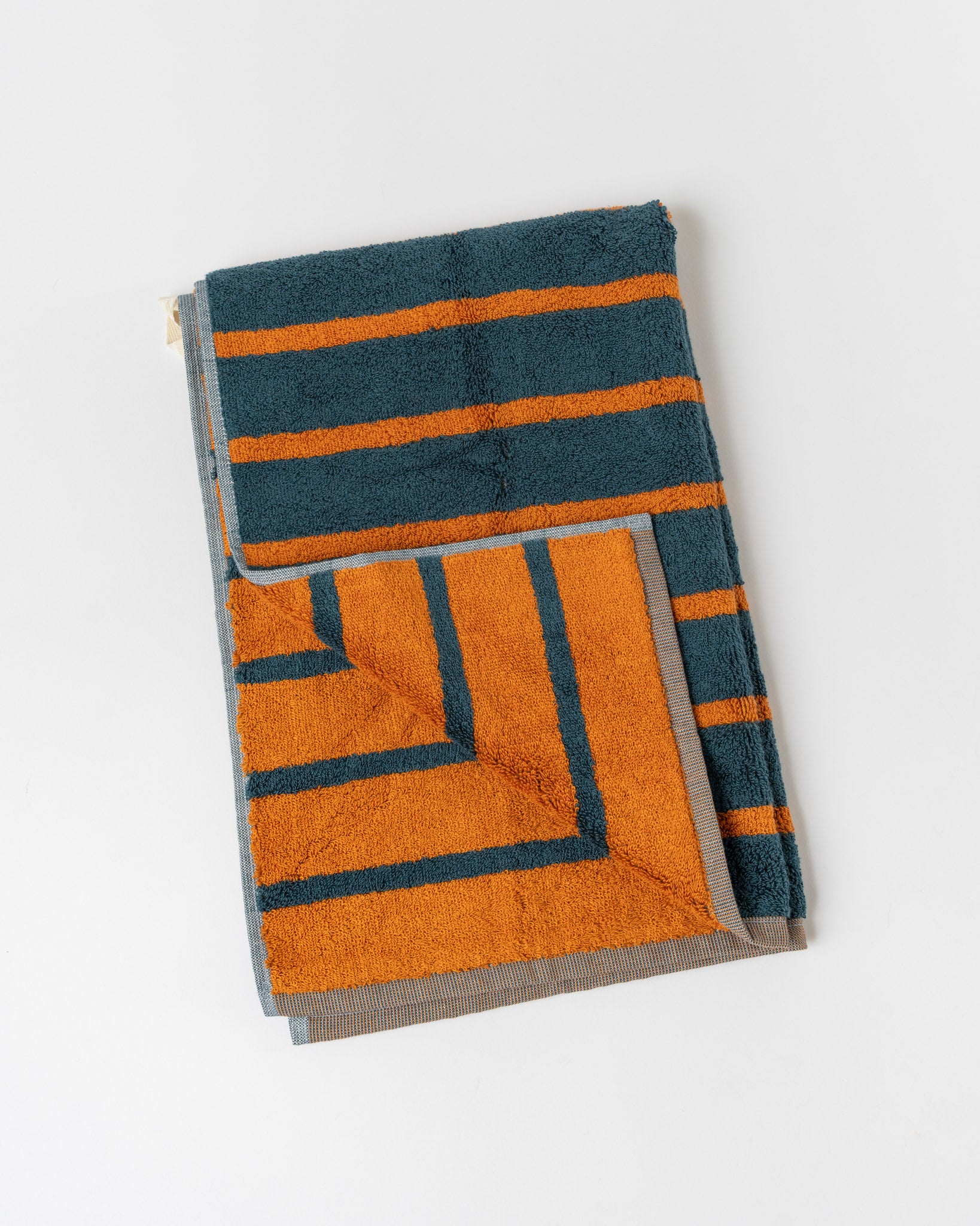 Dusen Dusen Bird Stripe Hand Towel in Warbler