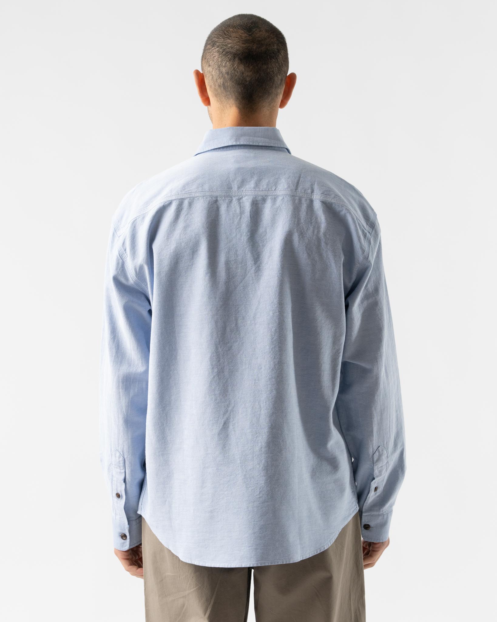 Eat Dust Mechanic Shirt in Blue