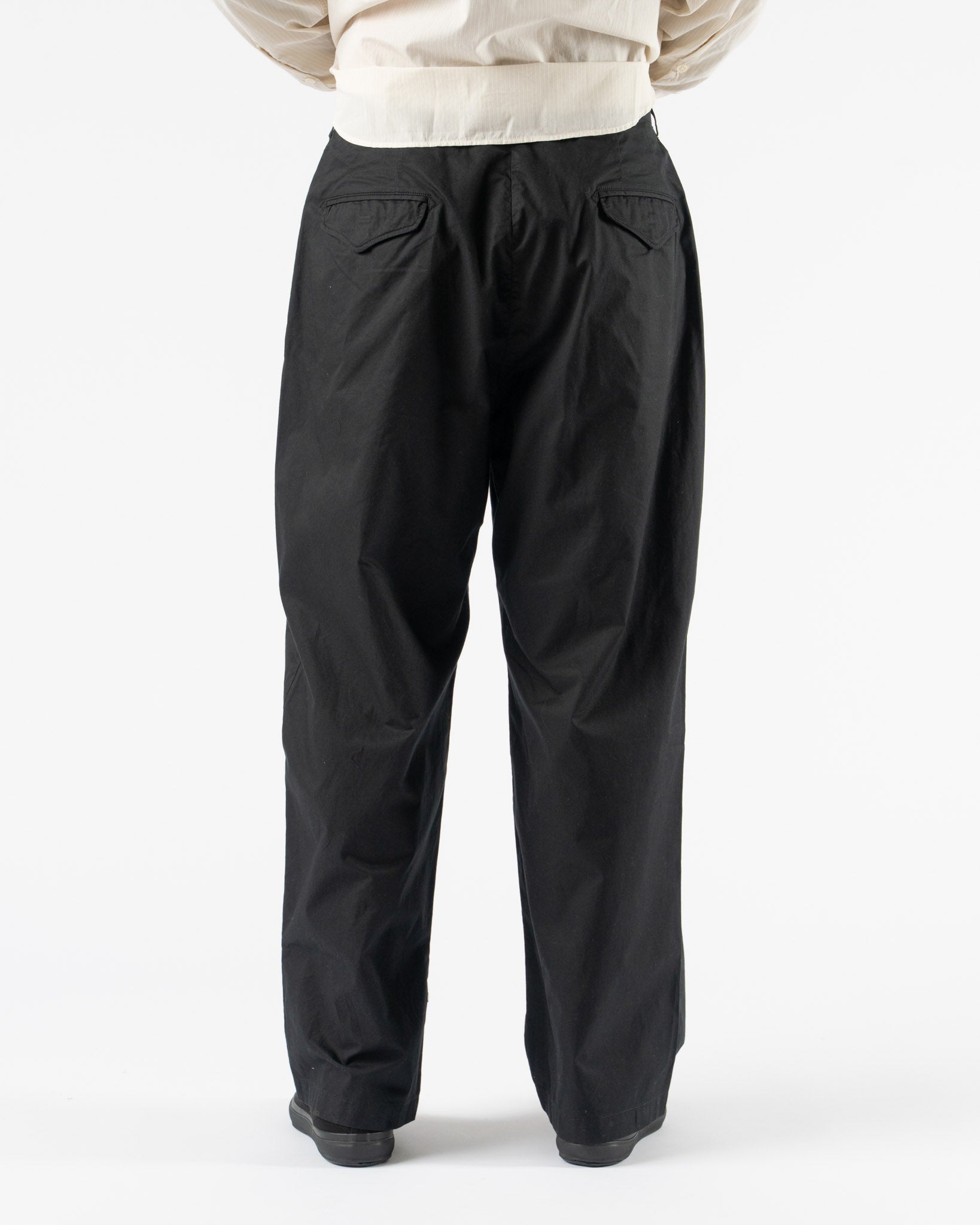 21AW Engineered Garments Pant L 新品 Engineered Garments Officer Pant in Black Twill Curated at Jake