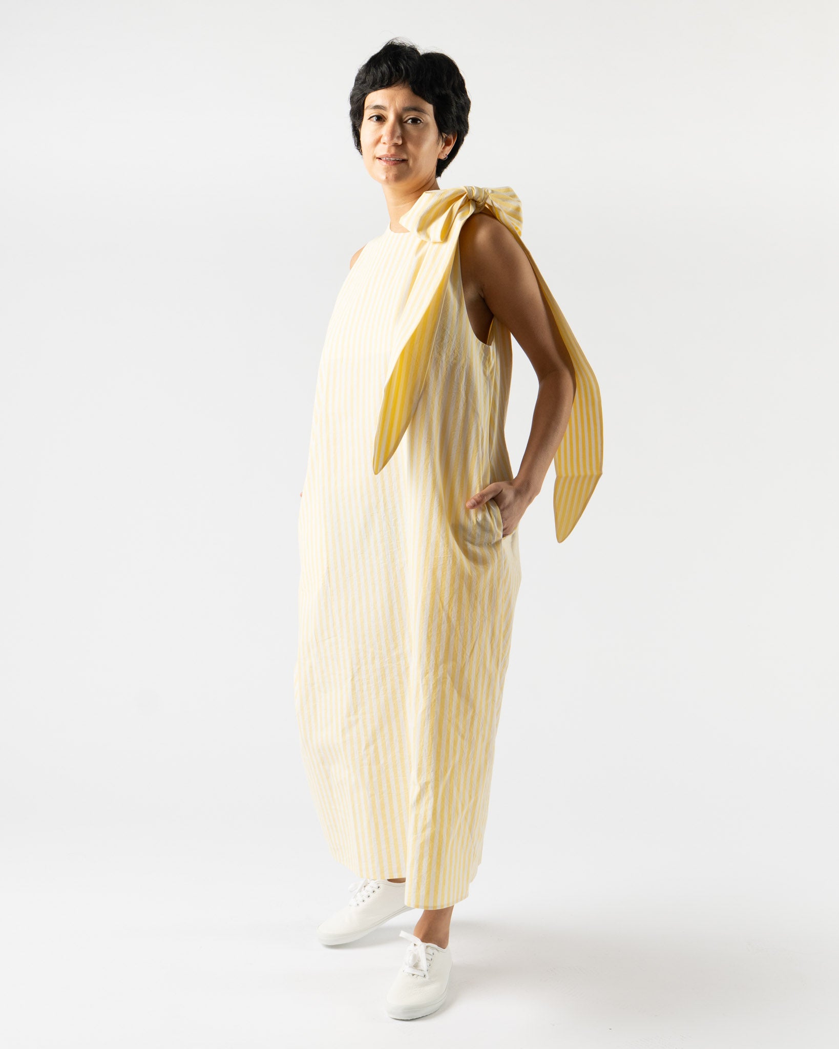 ELEPH Bow Dress in Yellow