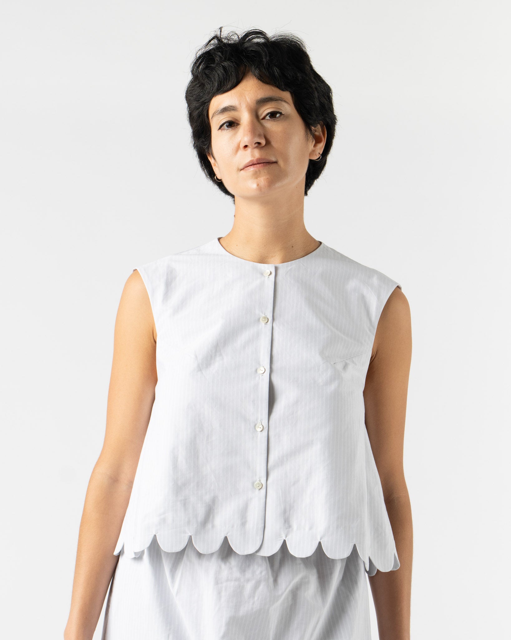 ELEPH A Cropped Top in Light Blue