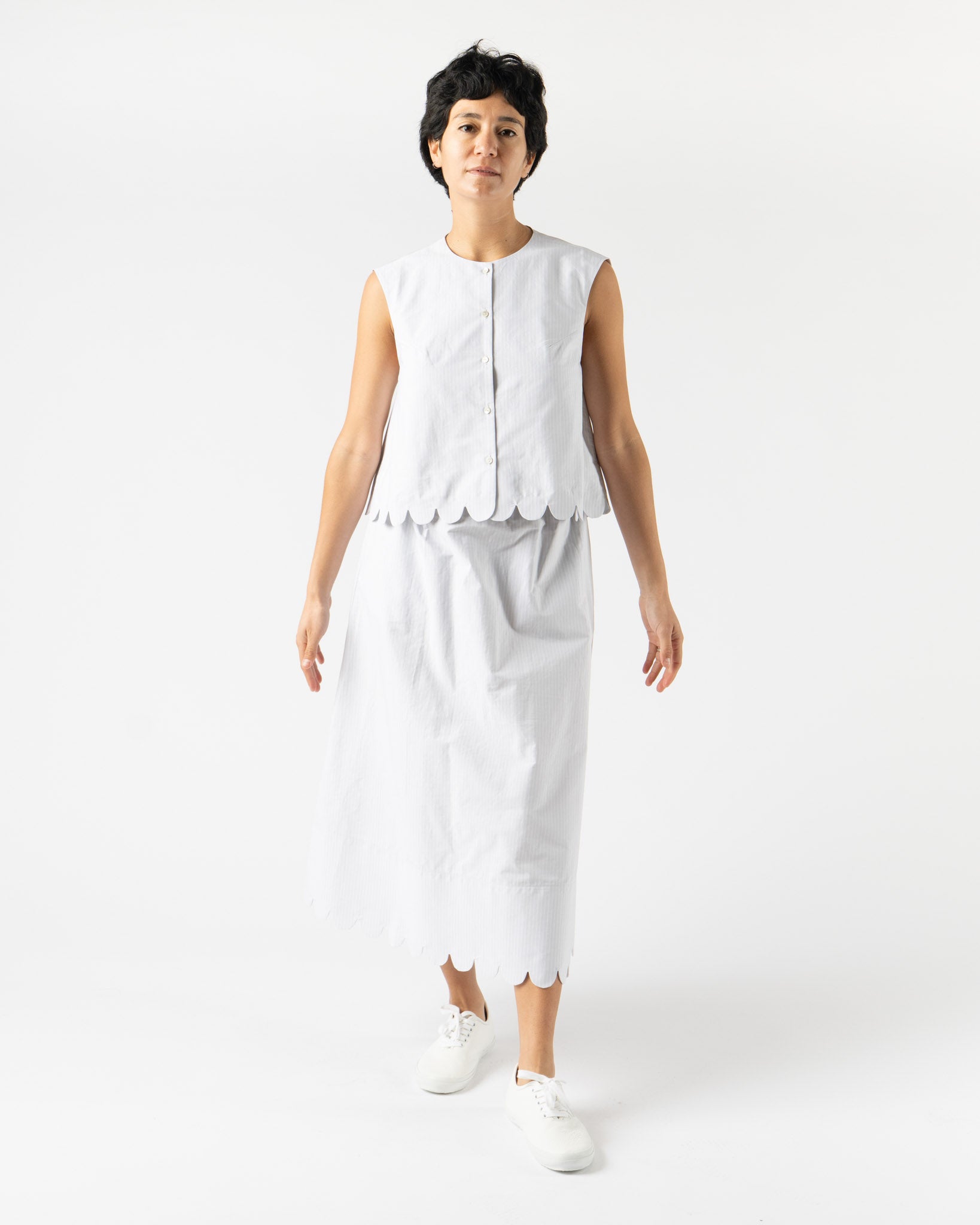 ELEPH A Cropped Top in Light Blue