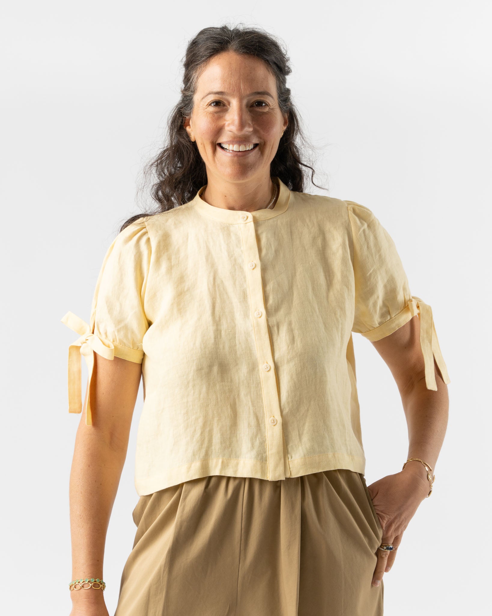 Emma Rothkopf Leila Blouse in Beurre