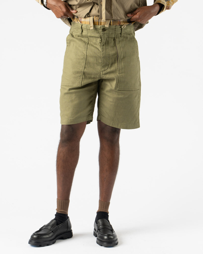 Engineered Garments Fatigue Short Olive Cotton Ripstop