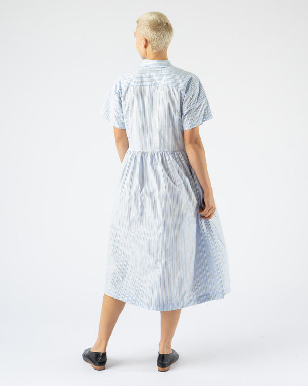 Fabiana Pigna Haruko Dress in Blue Black Stripe