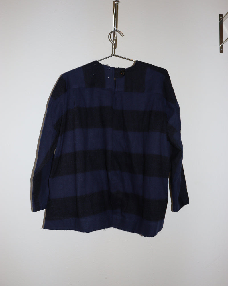 Pre-owned: Fabiana Pigna Striped Wool Top