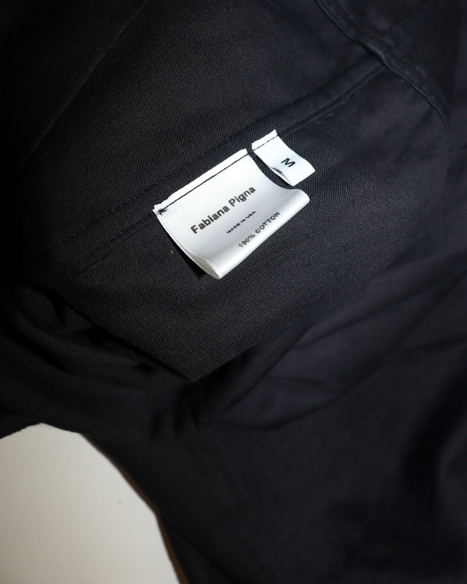 Pre-owned: Fabiana Pigna Wide Leg Cropped Trousers in Black