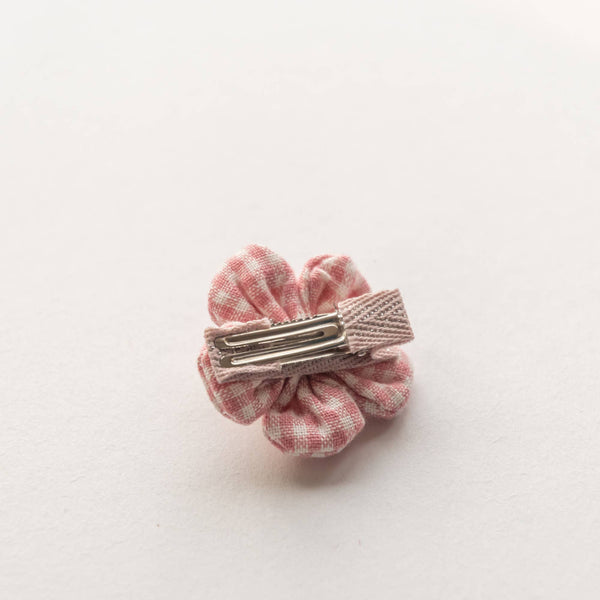 Tangle Shiny Stars - Gingham Flower Hair Clip | Pink