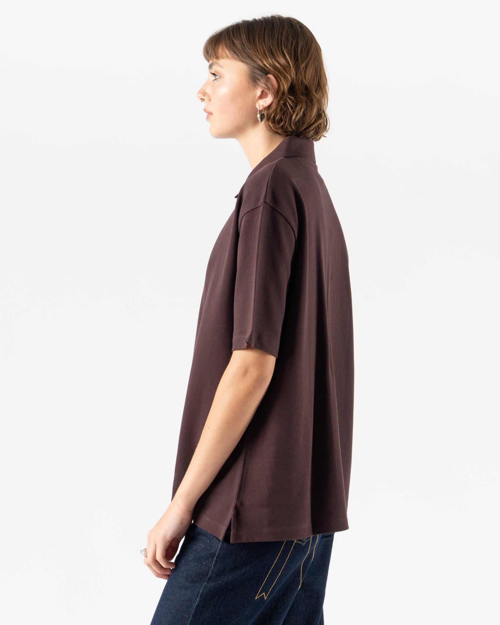 FLORE FLORE Julie Polo in Chocolate Plum