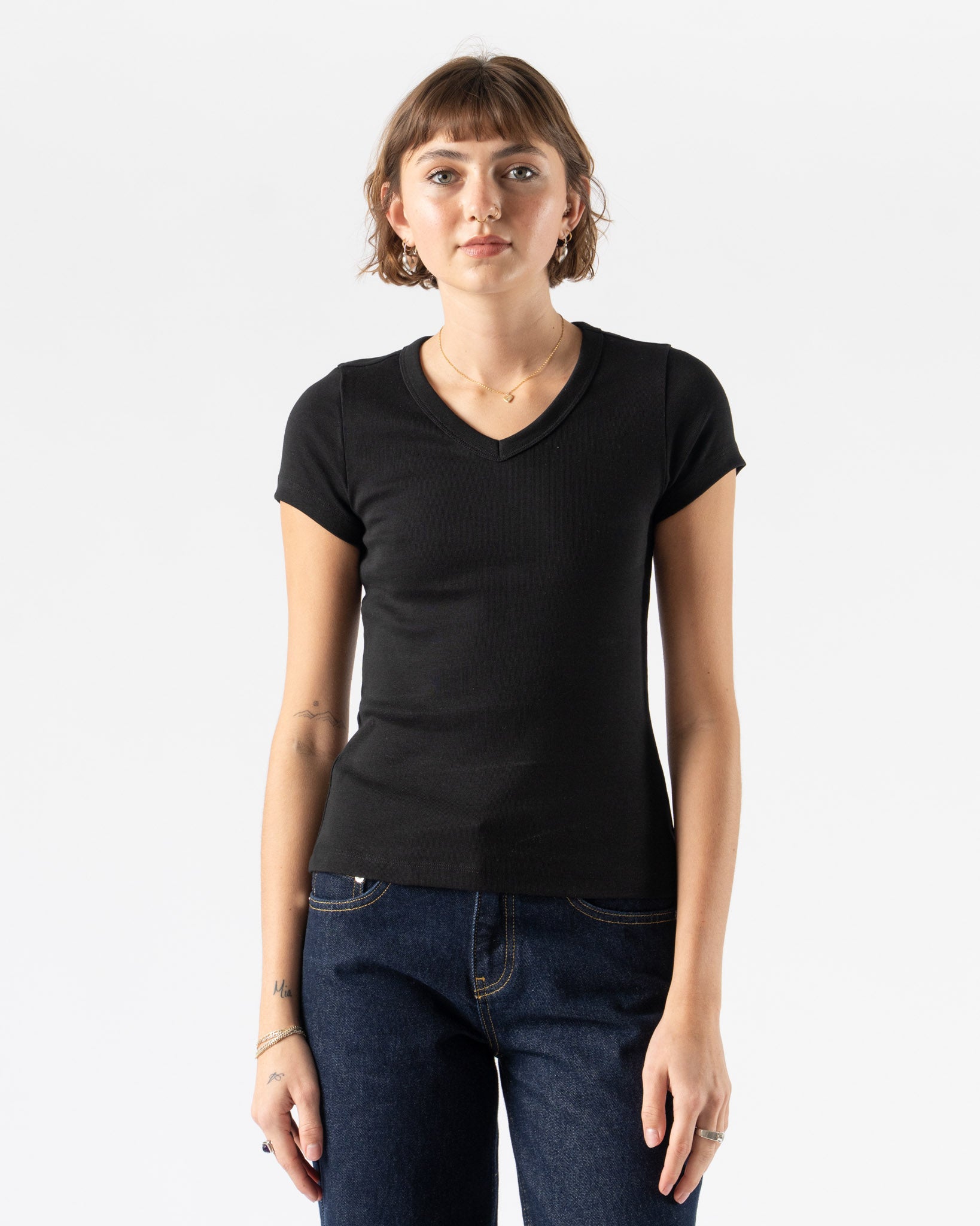 FLORE FLORE Jill Baby Tee in Black