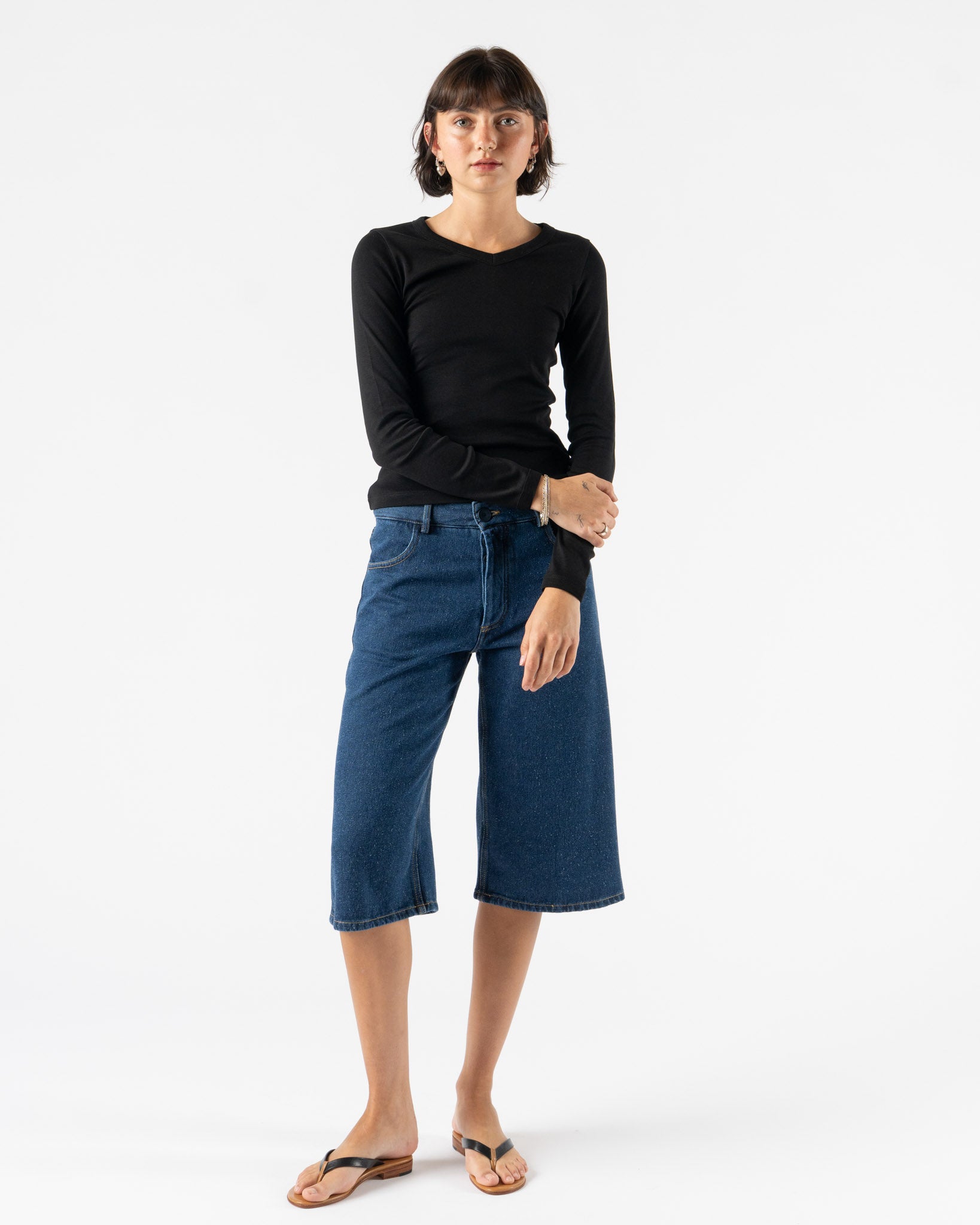 FLORE FLORE Jill Long Sleeve in Black