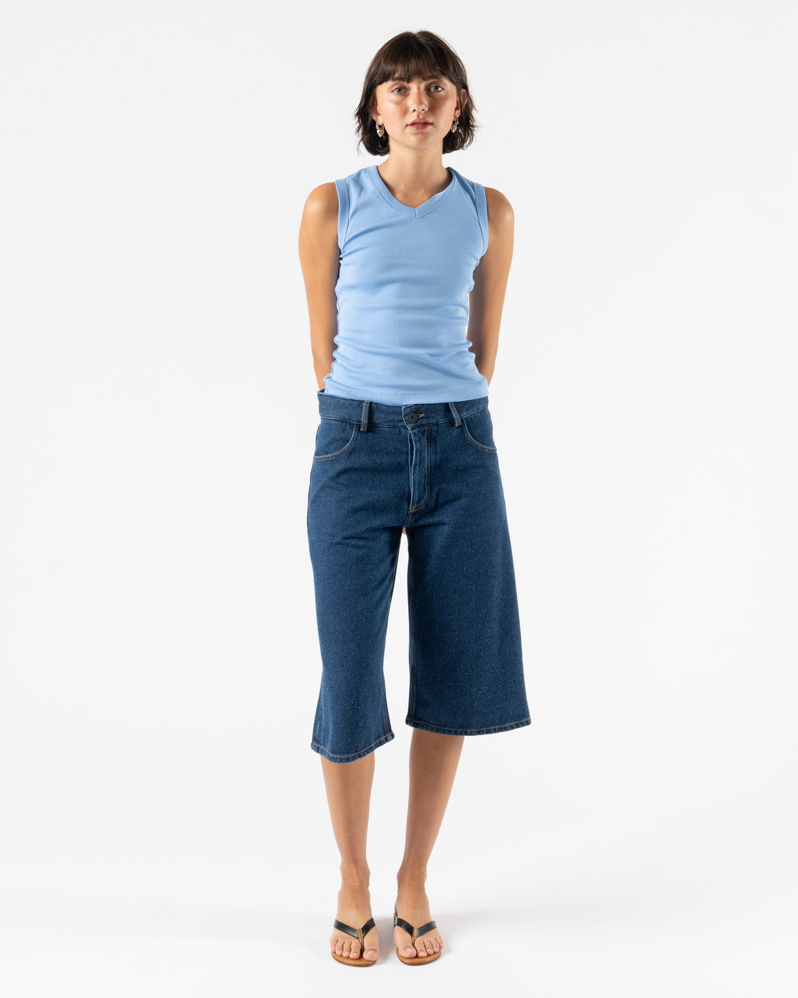 FLORE FLORE Jill Tank in Baby Blue