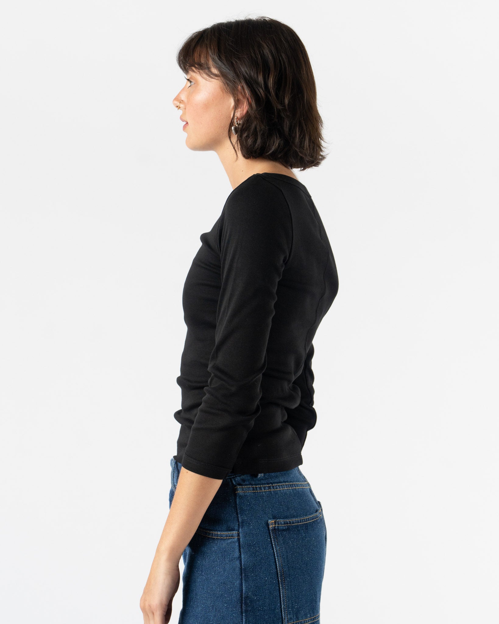 FLORE FLORE Steffi Tee in Black