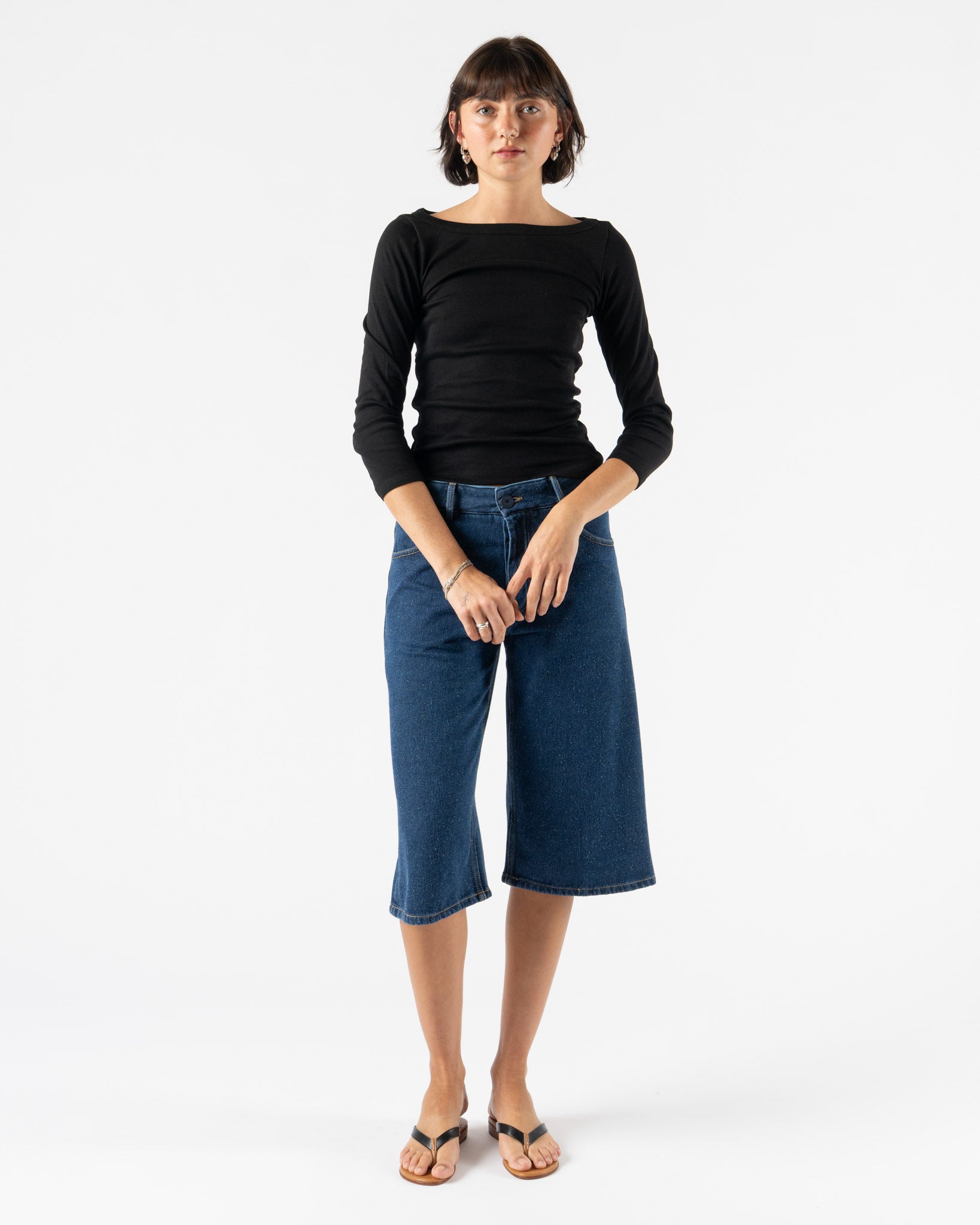 FLORE FLORE Steffi Tee in Black