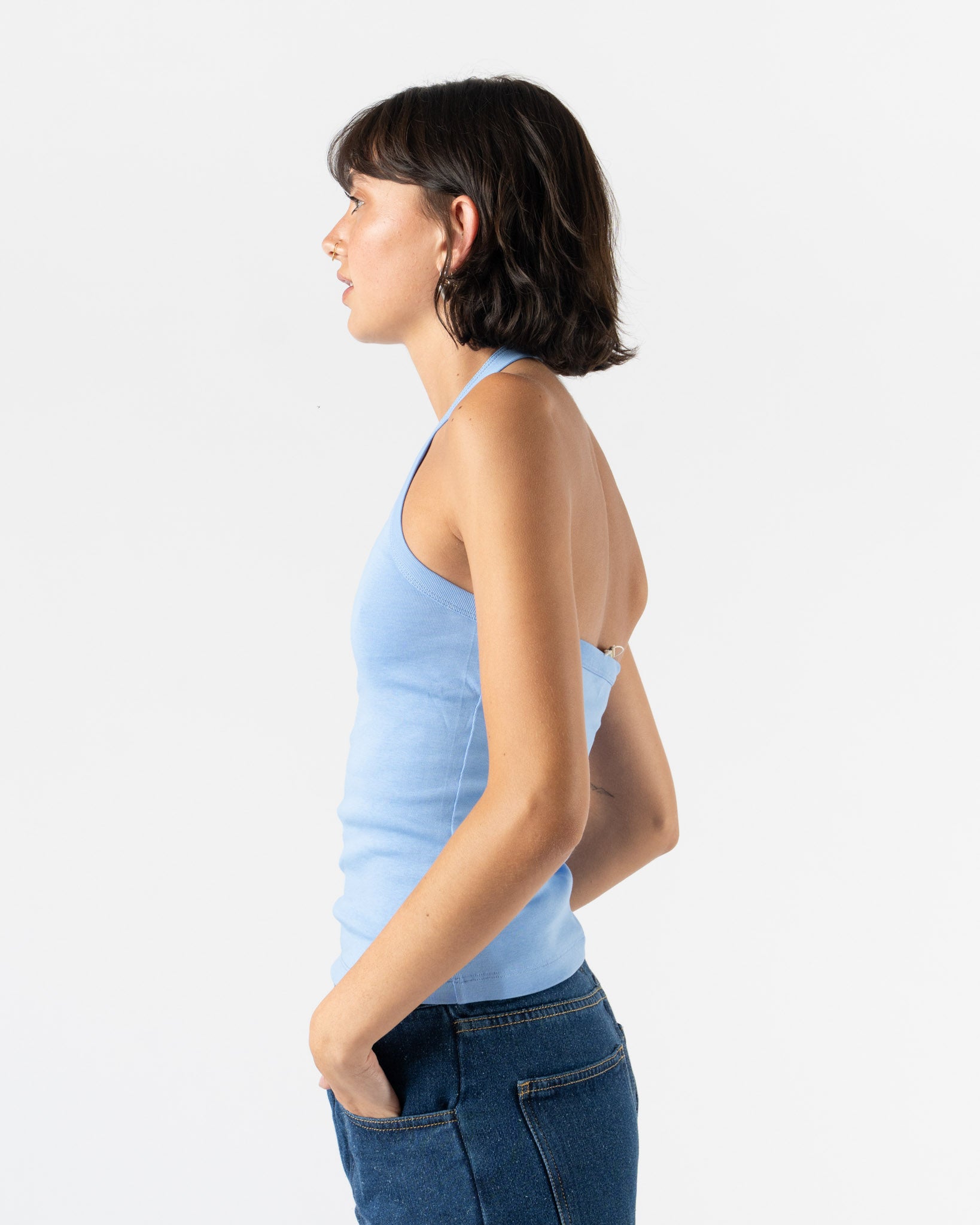 FLORE FLORE Angie Tank in Baby Blue