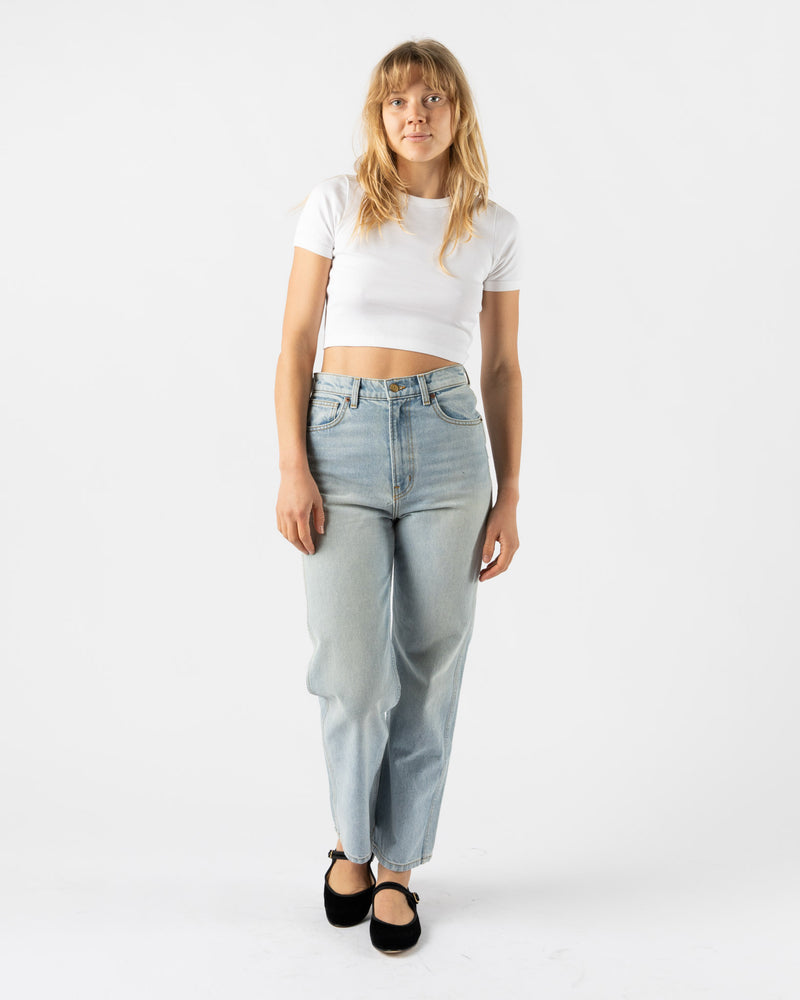 FLORE FLORE Car Crop Tee in White