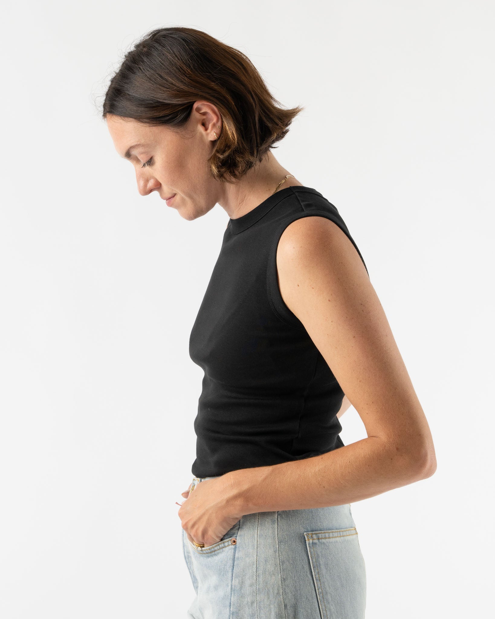 FLORE FLORE Esmé Tank in Black