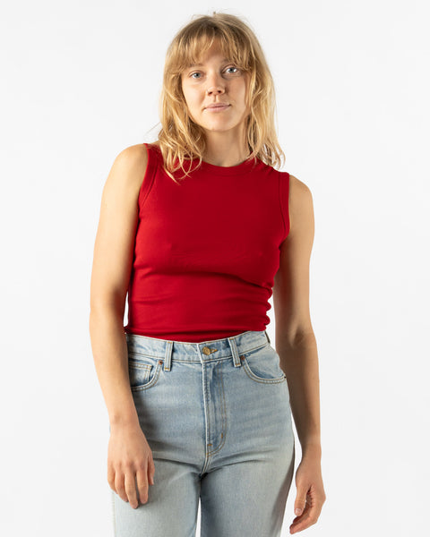 FLORE FLORE Esmé Tank in Red Curated at Jake and Jones