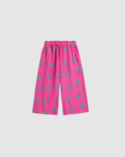 Bobo Choses Fuschia Funny Snail All Over Culotte Pants