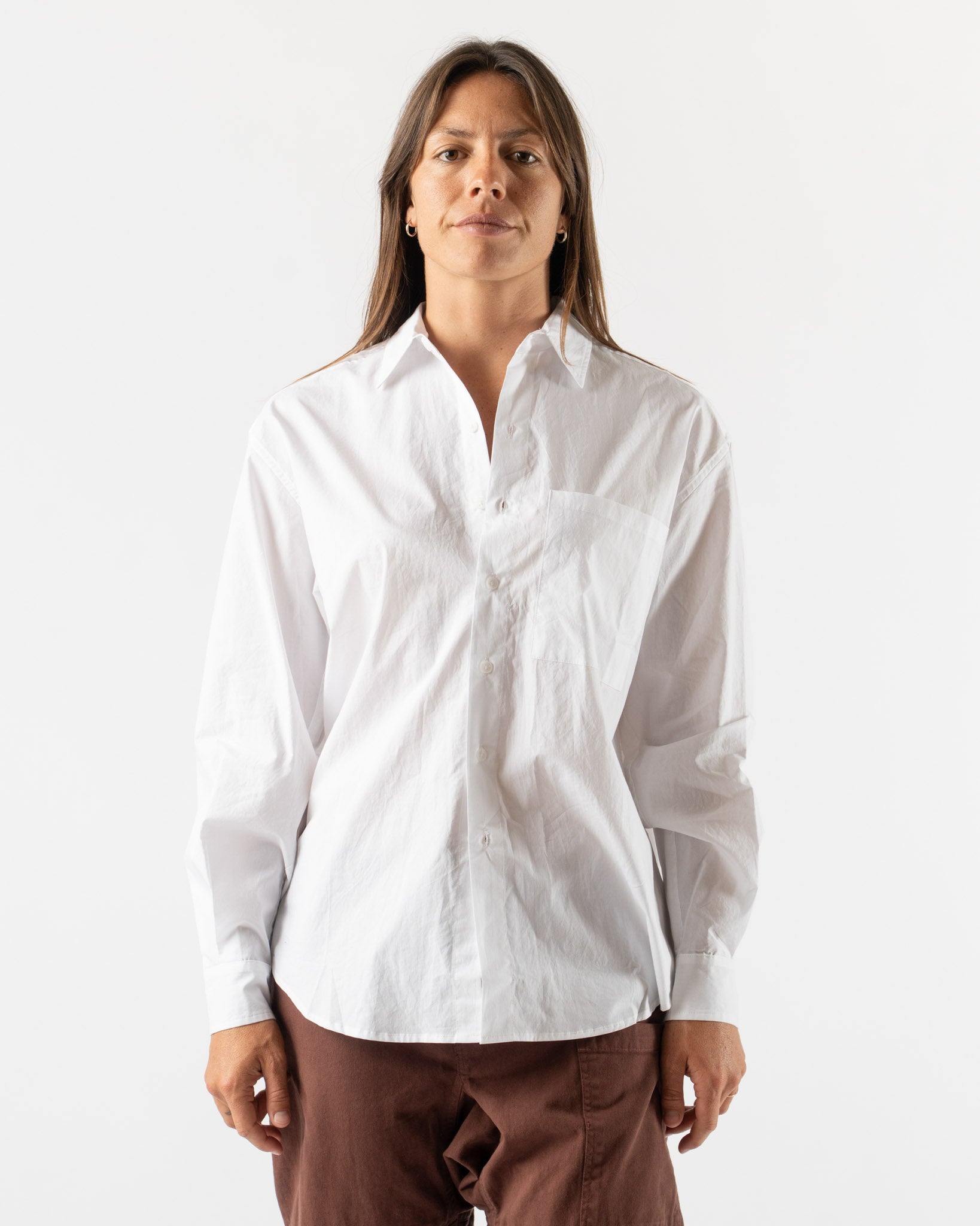 Gil Rodriguez The Big Button Up in White