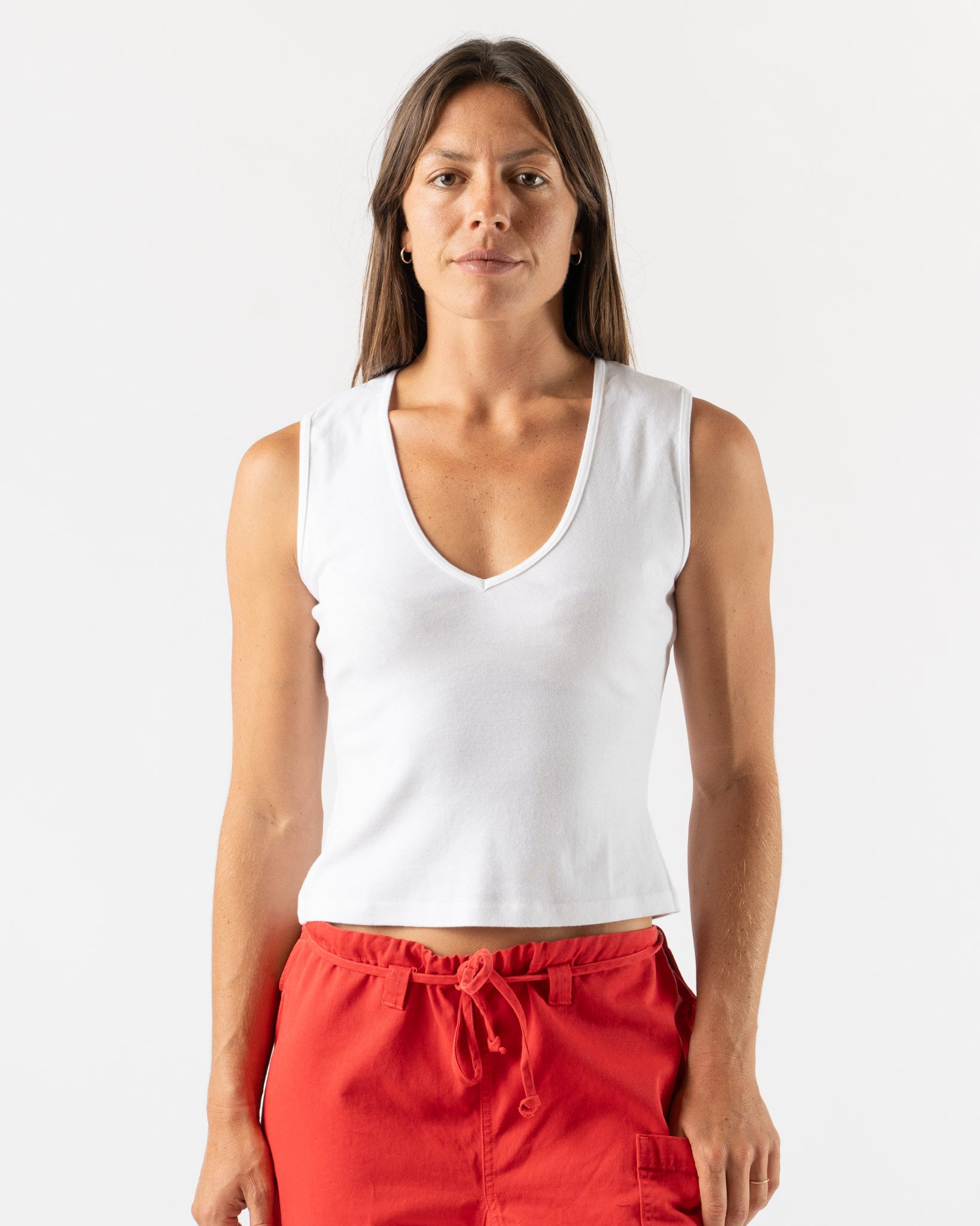 Gil Rodriguez Carrie Tank in White