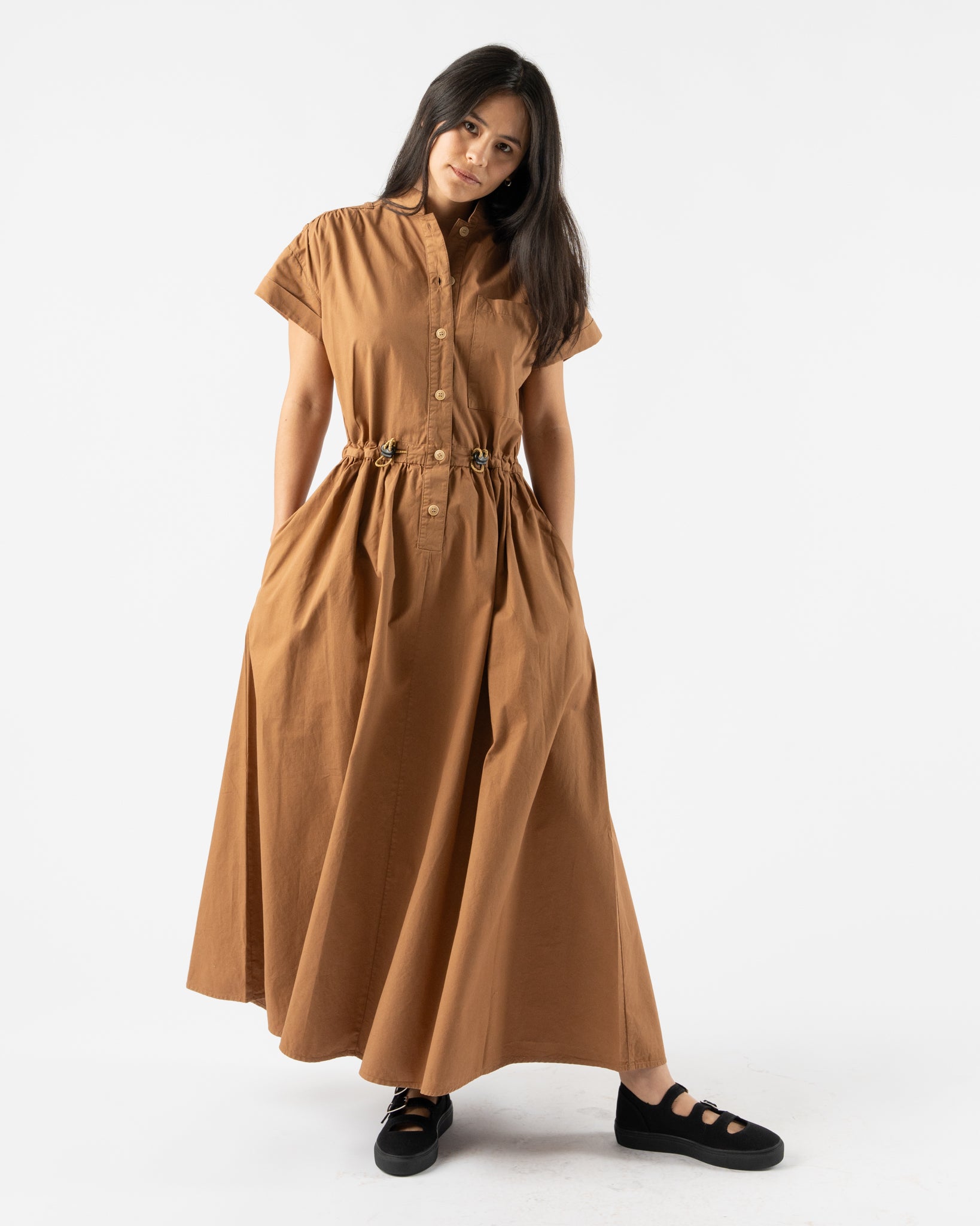 Service Dress Ropes Girls of Dust Service Dress in Caramel Curated at Jake and Jones