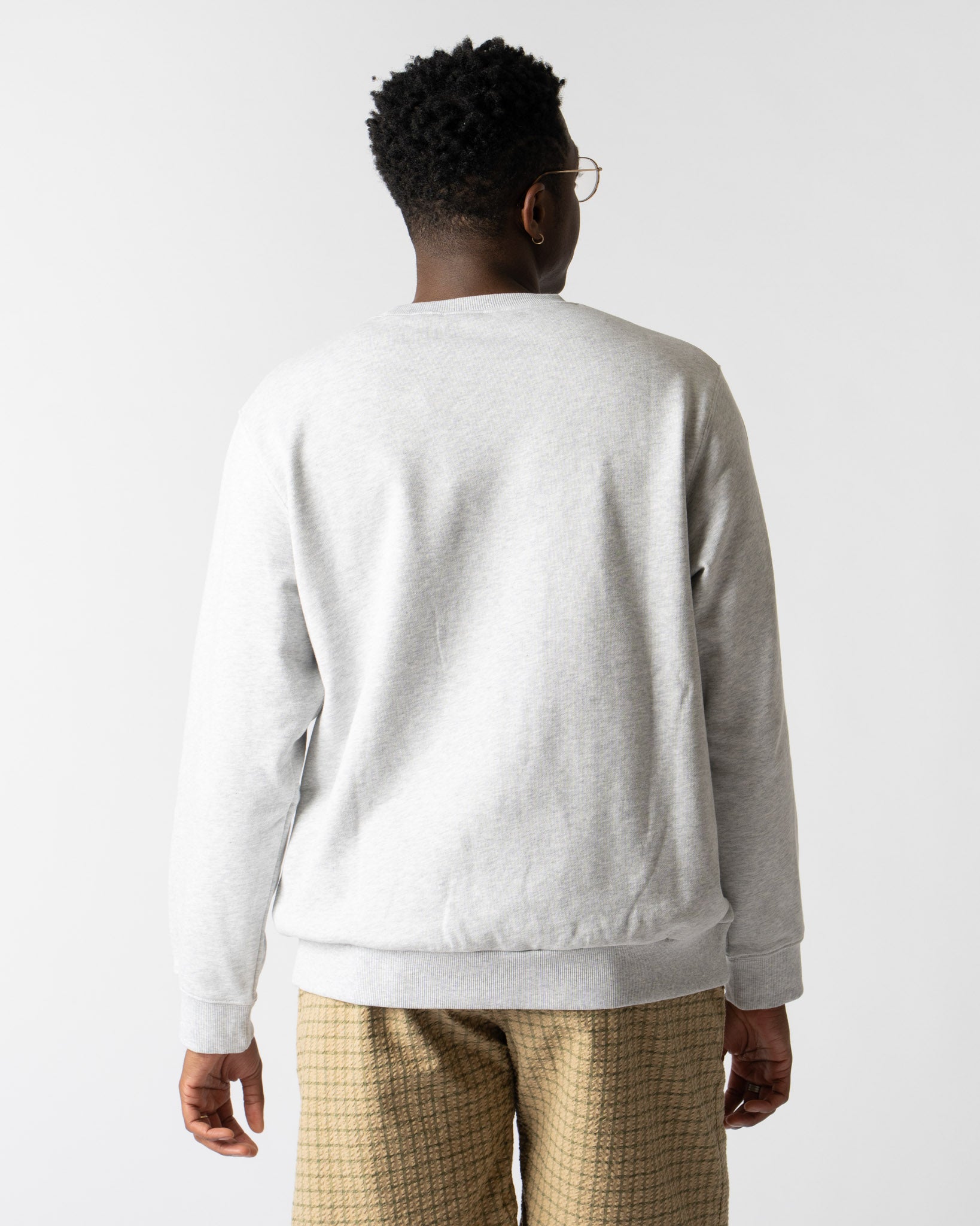 Gramicci One Point Crew Sweater in Ash Heather