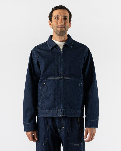 Gramicci Japanese Slub Denim Jacket in Indigo Curated at Jake and