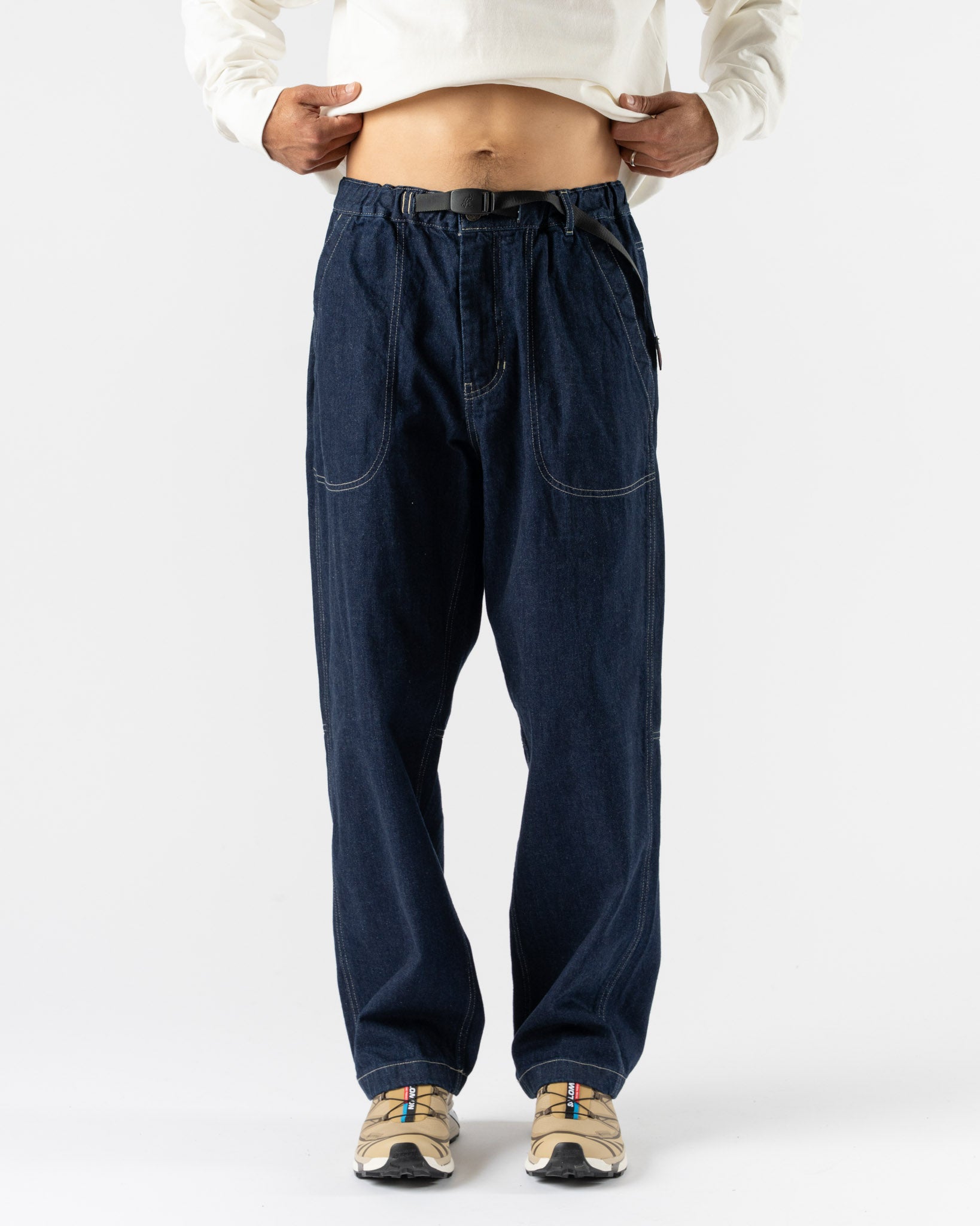 Gramicci Japanese Slub Denim Pant in Indigo