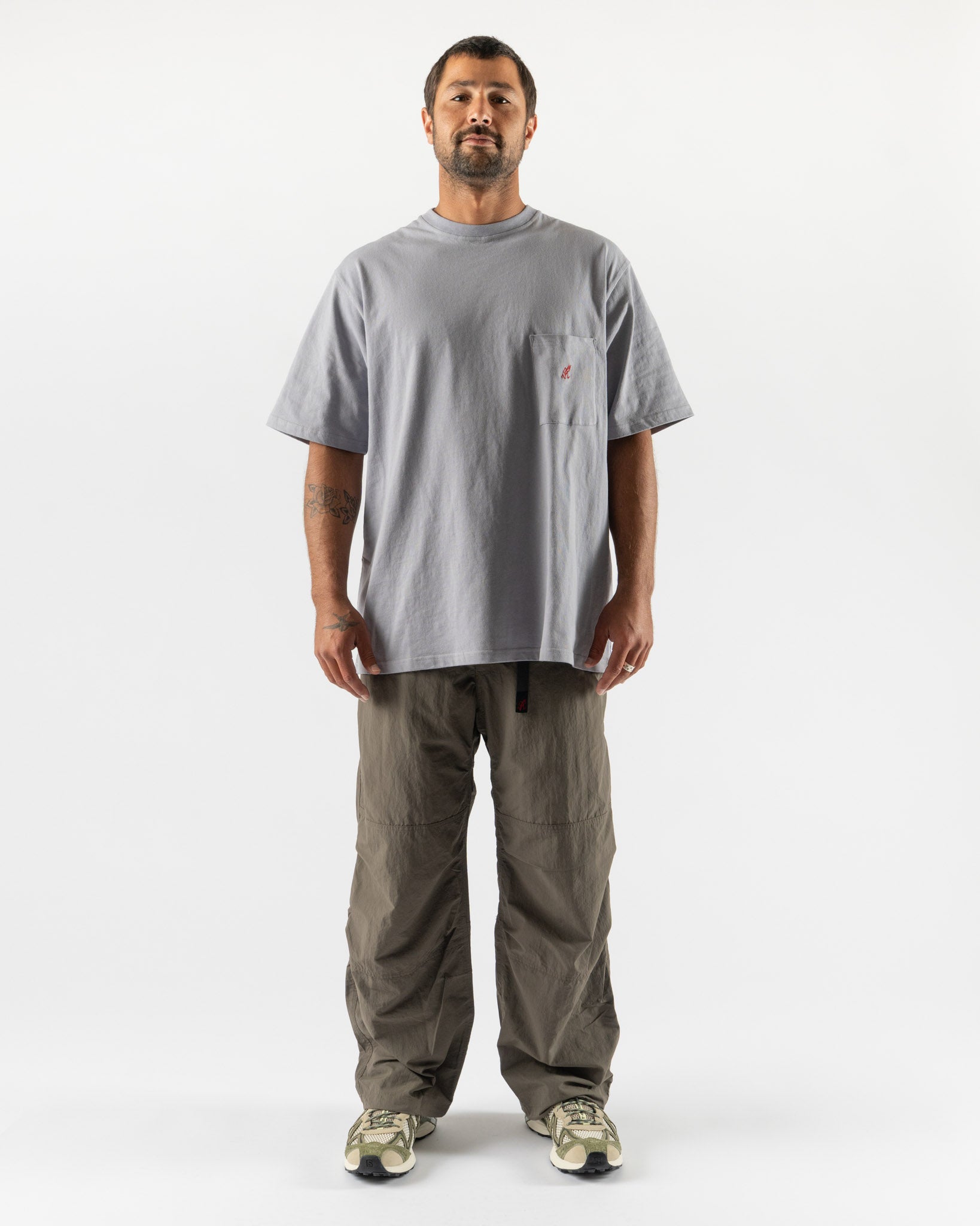 Gramicci Nylon Paneled Trek Pant in Granite