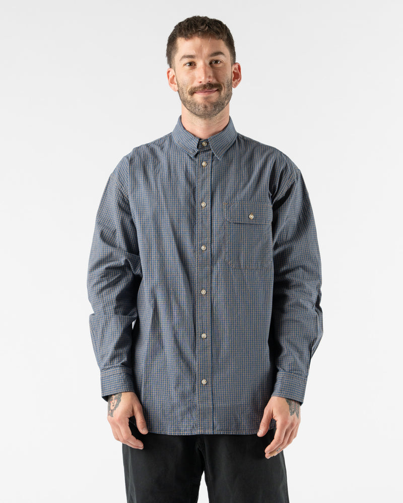 Gramicci Checkered Stance Shirt in Sierra Check Navy