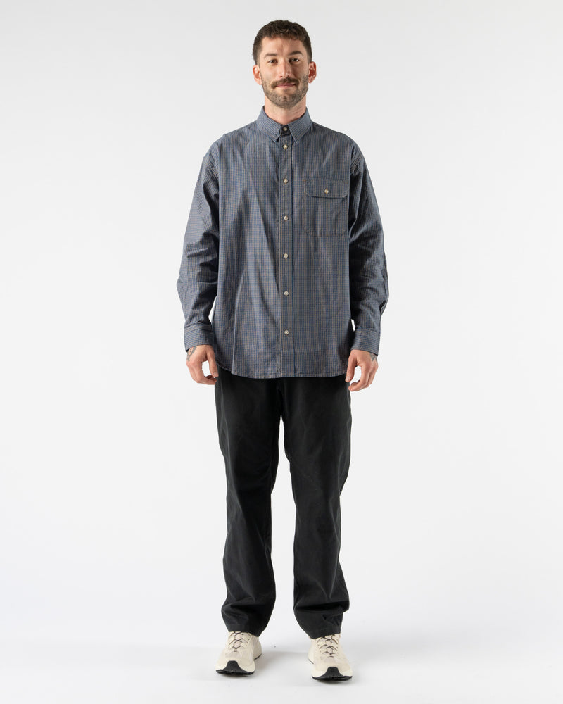 Gramicci Checkered Stance Shirt in Sierra Check Navy