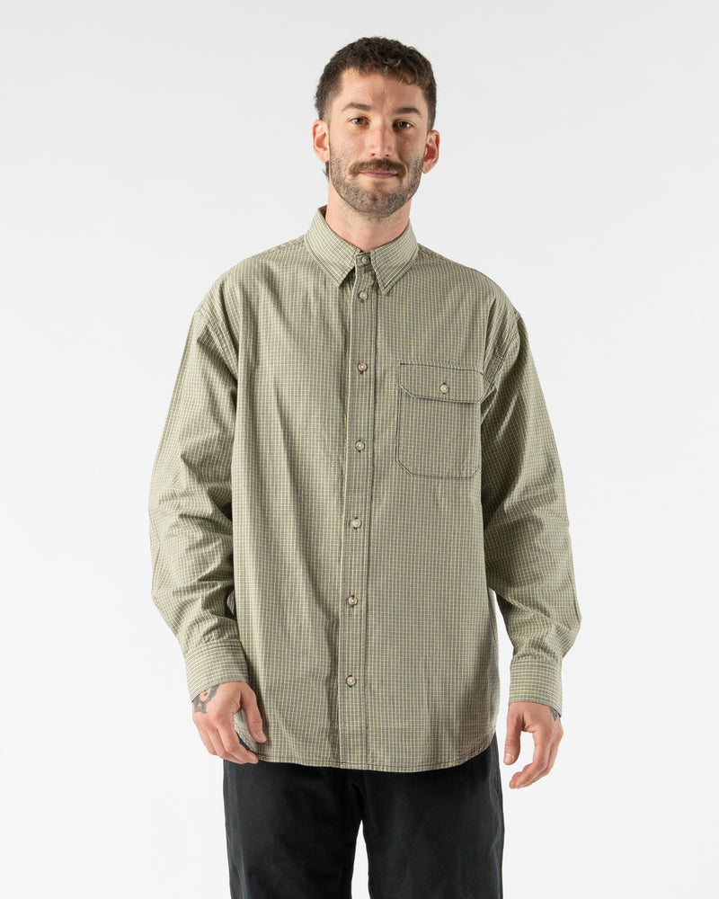 Gramicci Checkered Stance Shirt in Sierra Check Mint