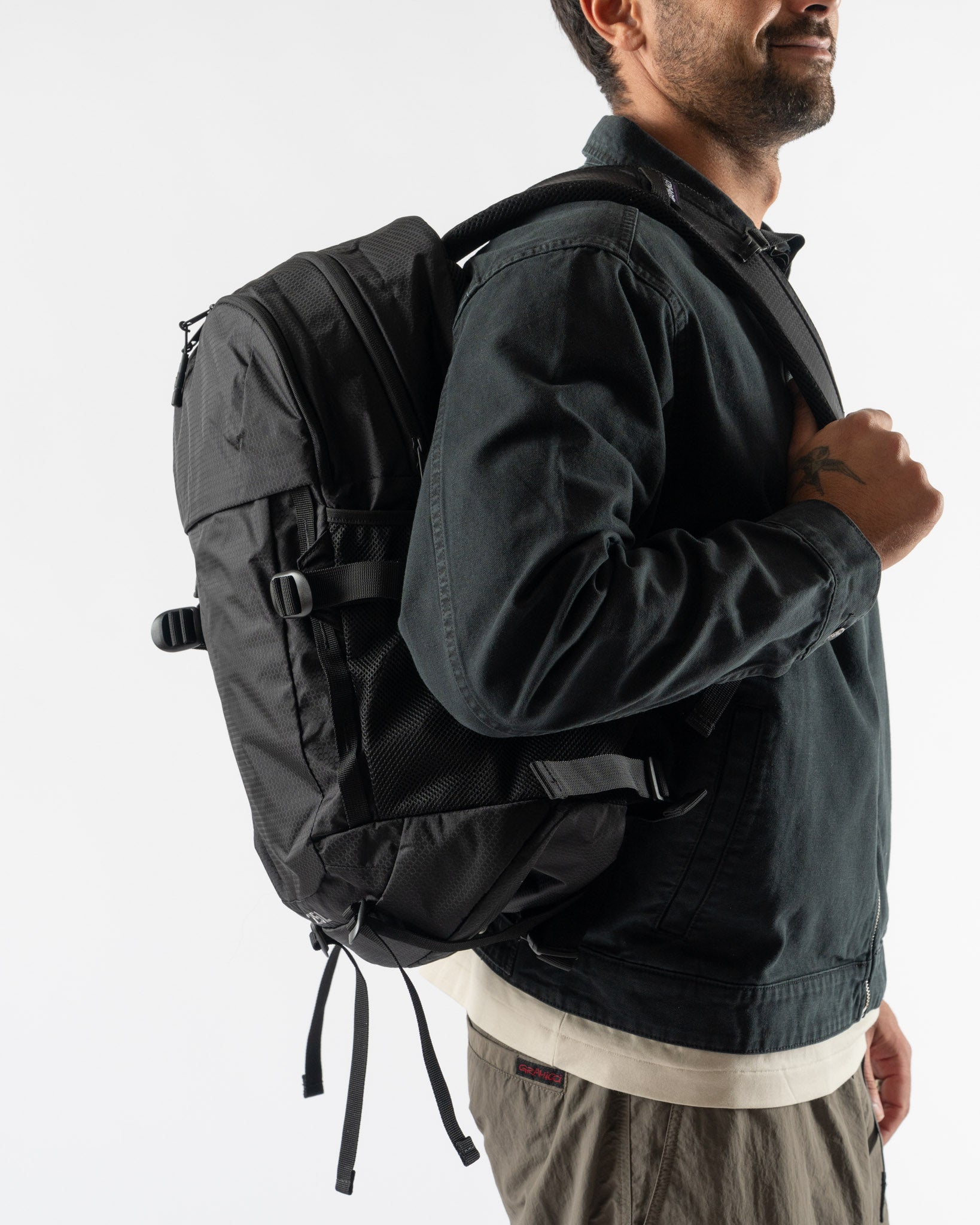 Gramicci Cordura Day Pack in Black Curated at Jake and Jones