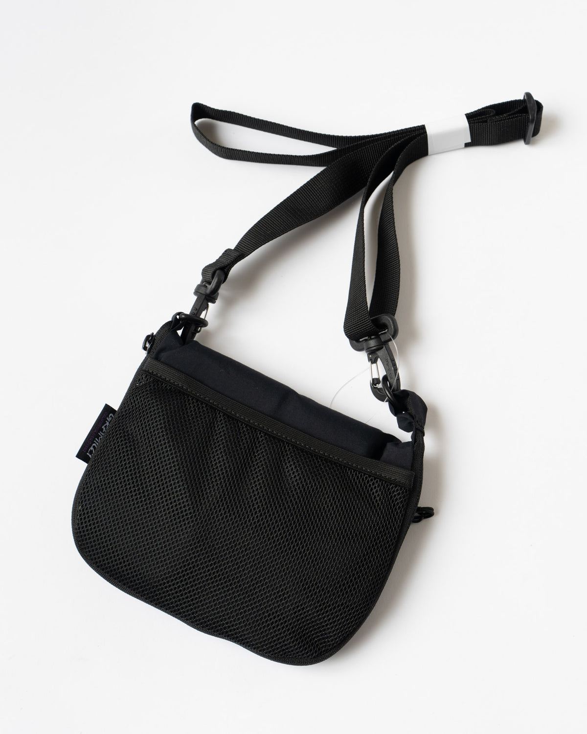 Amiacalva Gabardine Small Messenger Bag in Black