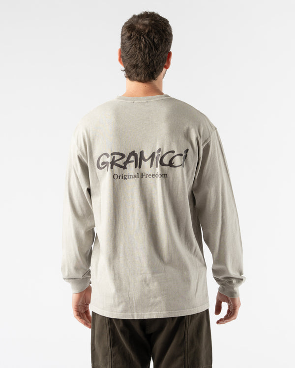 Gramicci Original Freedom Long Sleeve Tee in Pigment Slate