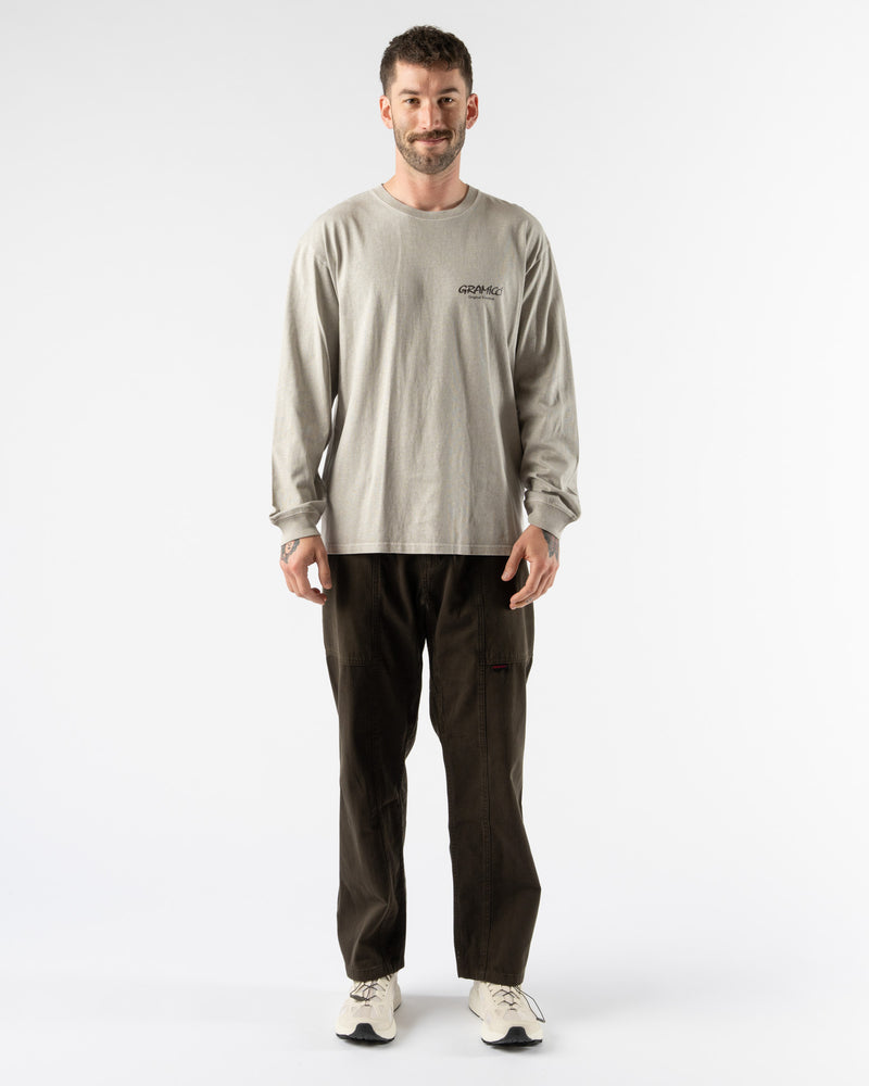 Gramicci Original Freedom Long Sleeve Tee in Pigment Slate