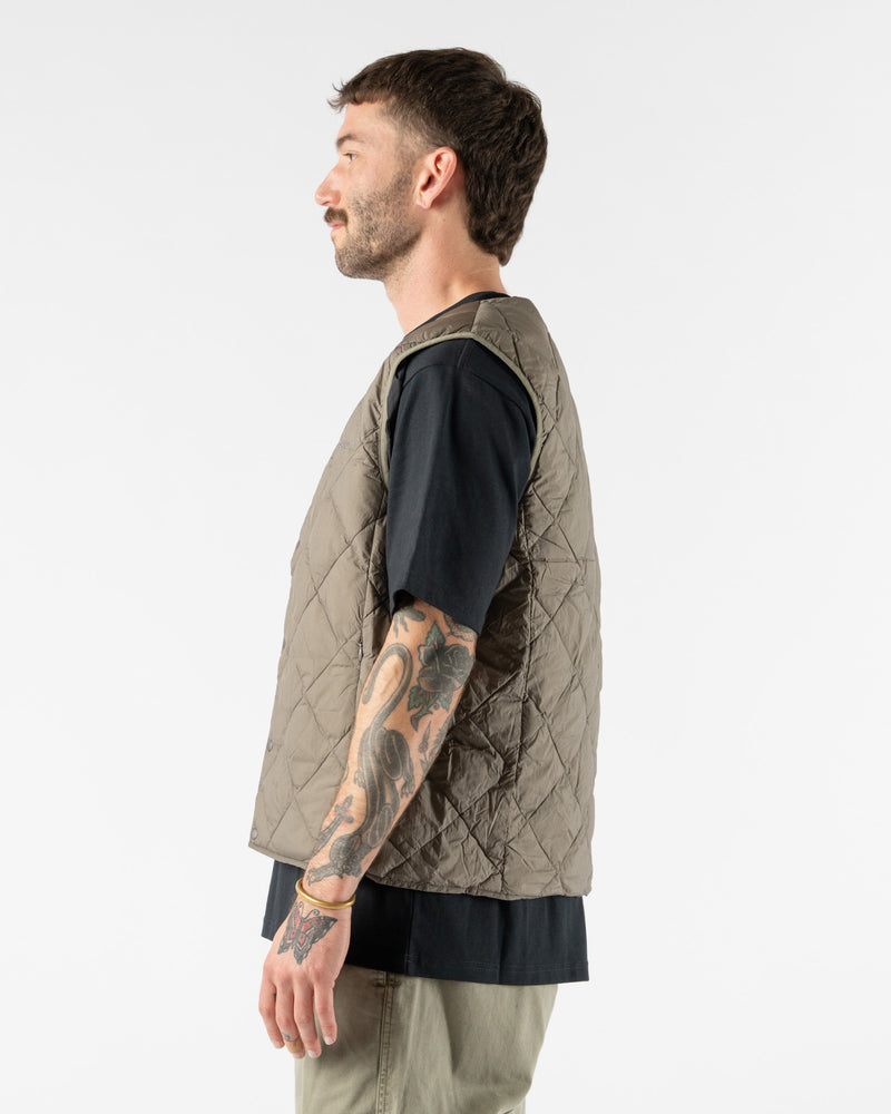 Gramicci Inner Down Vest in Stone Grey