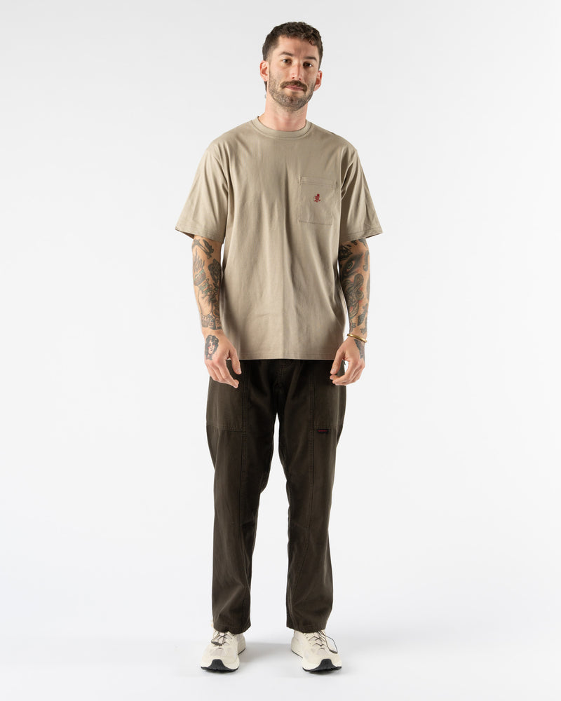 Gramicci One Point Tee in Smoky Sand