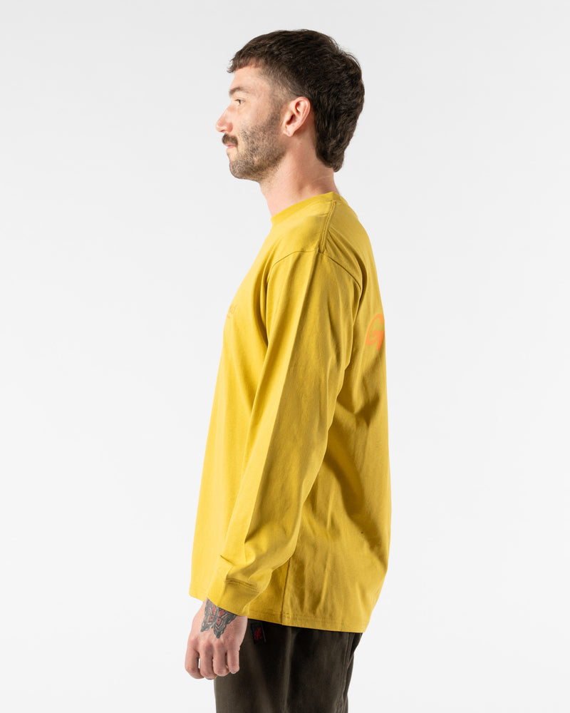 Gramicci Original Freedom Long Sleeve Tee in Deep Yellow