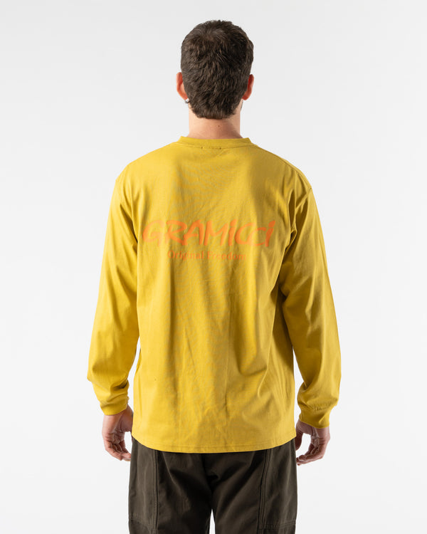 Gramicci Original Freedom Long Sleeve Tee in Deep Yellow