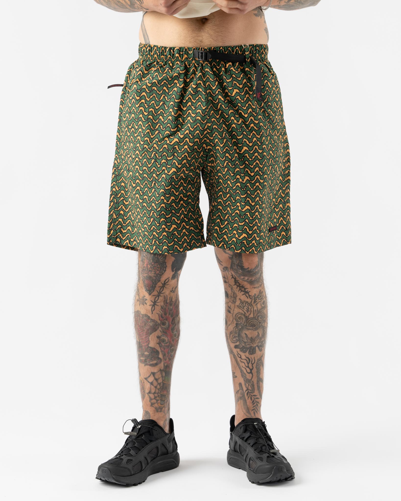 Gramicci Nylon Packable G-Short in Zig Zag Orange