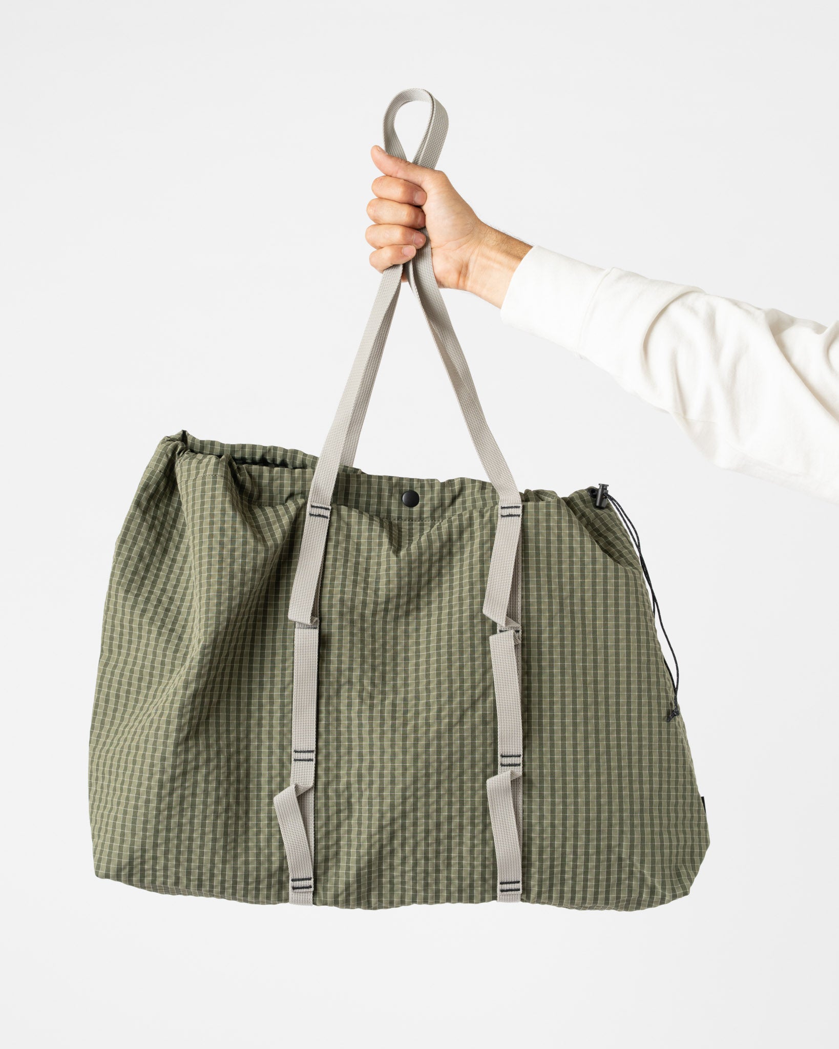Gramicci Plaid Climbing Tote in Olive